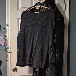 Juicy Couture Black Glitter Top